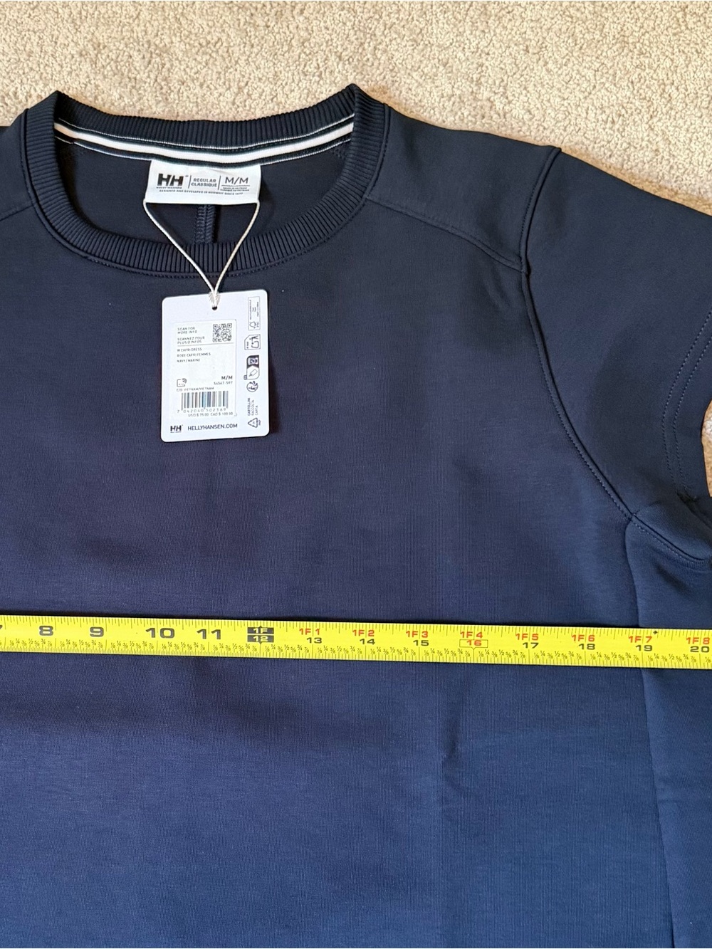Helly Hansen Capri Navy T-Shirt Dress Women’s Size M Cotton Blend NWT - Picture 7 of 10